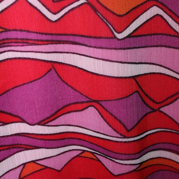 Multiples Abstract Design Pink & Purple Blouse - Picture 7 of 13